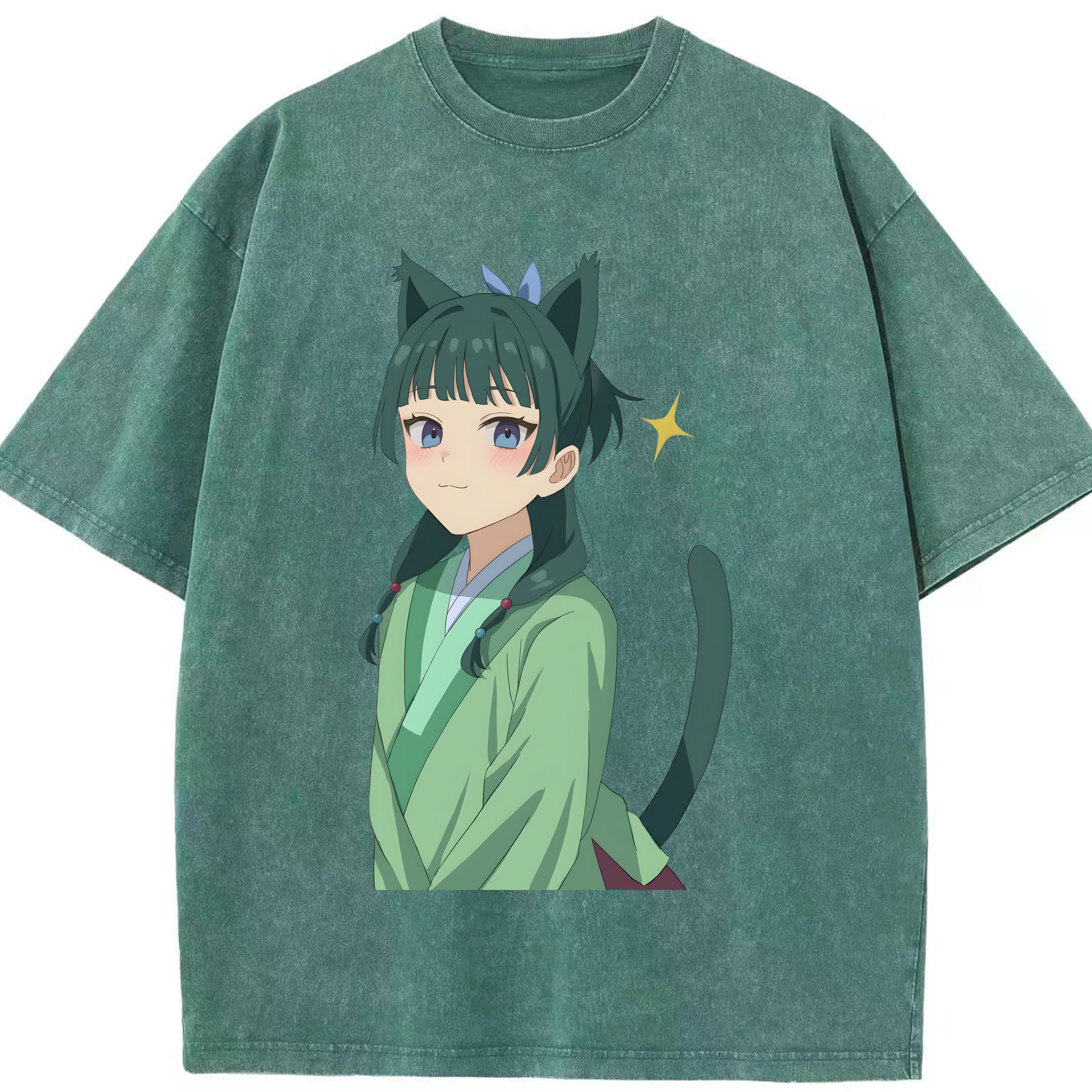 （画像用） 薬屋のひとりごと The Apothecary Diaries 綿100% ヴィンテージ風 半袖Tシャツ（フロントプリント）